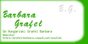 barbara grafel business card